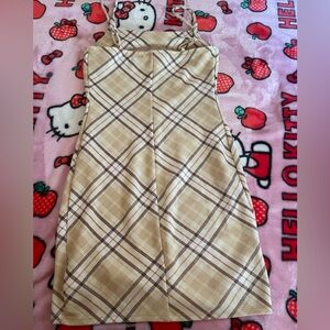 plaid bodycon summer dress